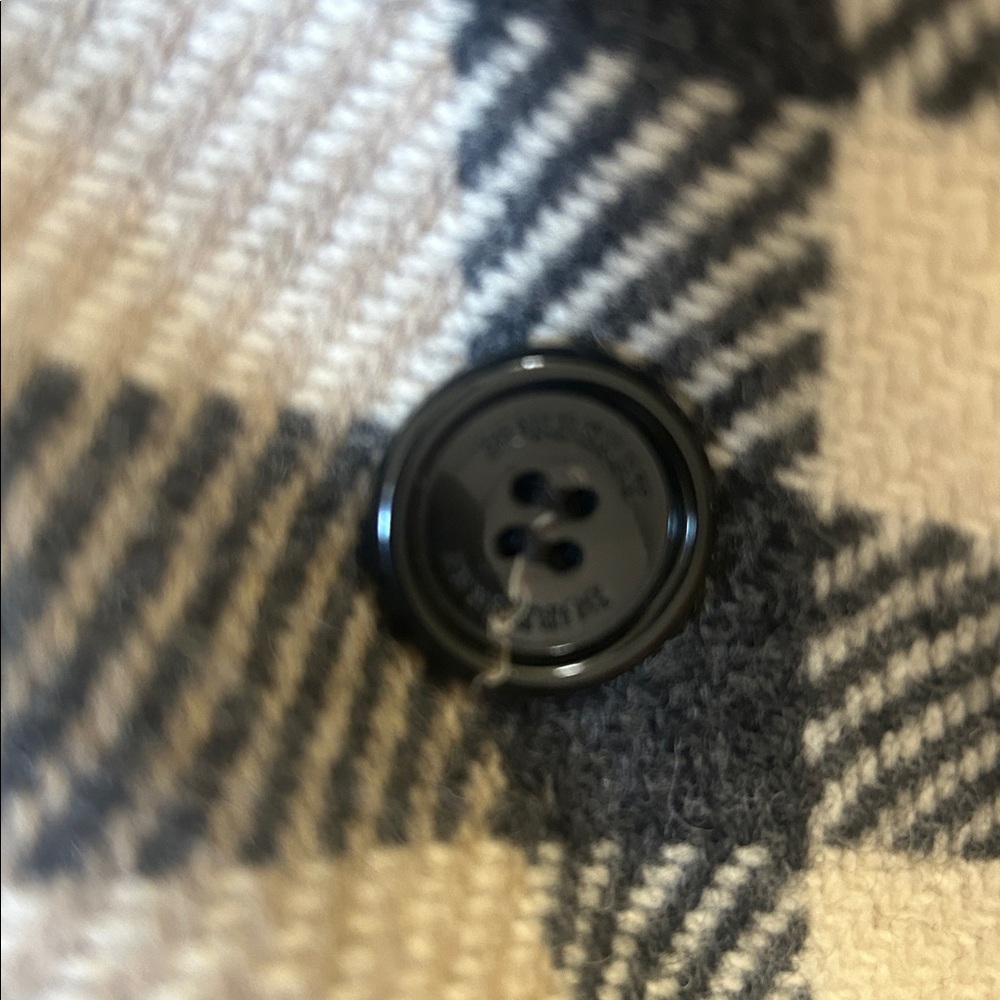 Authentic Burberry Beige and Black Checkered Jacket -Original price $1350) - Picture 11 of 12